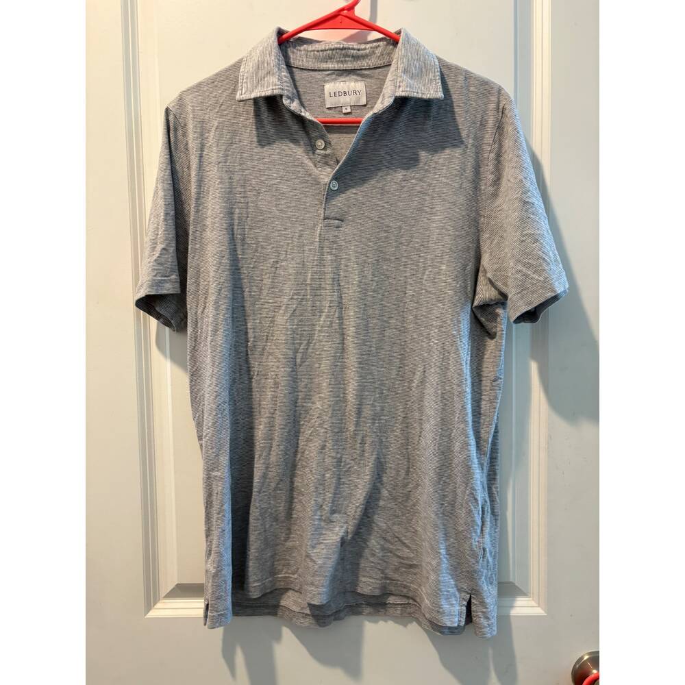 Ledbury Collared Tee Heathered Stripe Polo Shirt